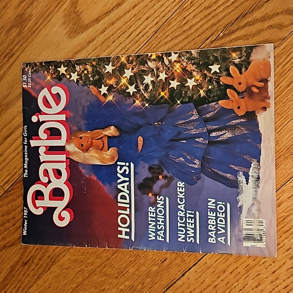 VINTAGE BARBIE MAGAZINE THE MAGAZINE FOR GIRLS WINTER 1987 HOLIDAYS Collβ¦